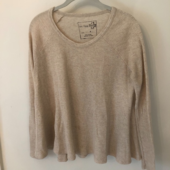 Free People Tops - Free People Small Waffle Long Sleeve Small